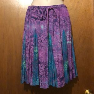 Batik hippie-style mini skirt